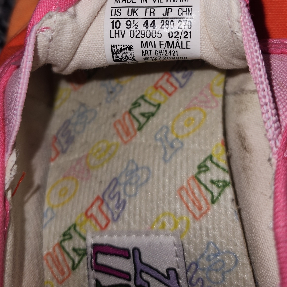Adidas Originals Nizza Slip-On Pride Rainbow GW2421 - Men's Size 10 - Picture 6 of 9